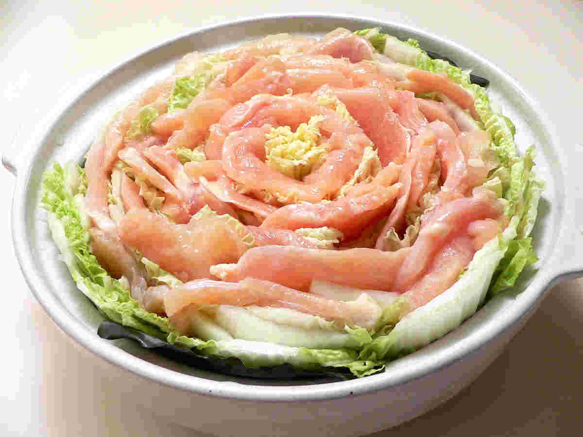 鶏肉ともやしの鍋