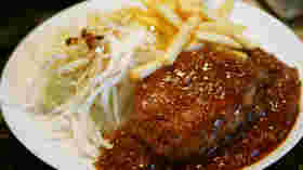 オーブン作った煮込みハンバーグ