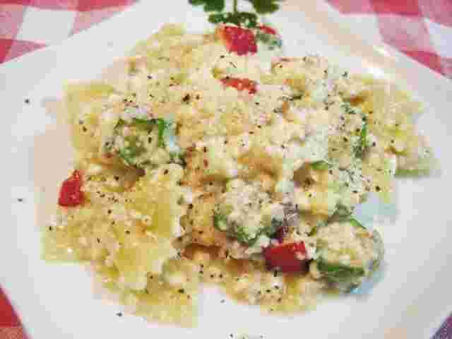 ツナとオクラの豆腐クリームパスタのレシピ