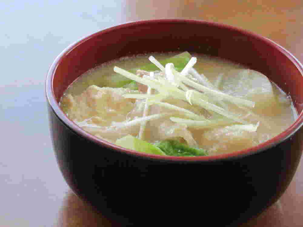 長芋のすりおろしを加えた粕汁
