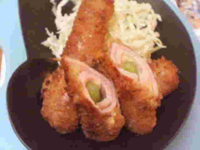 ハムとアスパラフライチーズ入り