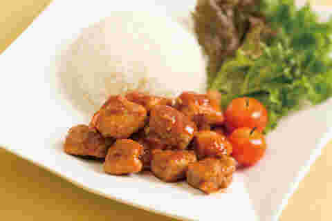 豚カレー用肉を使ったコロコロトンテキ