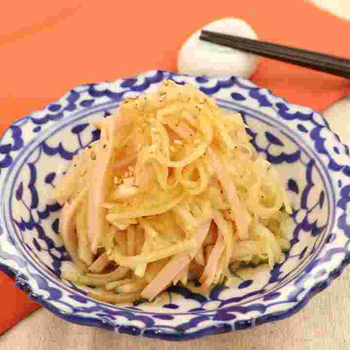 大根とハムの炒め物