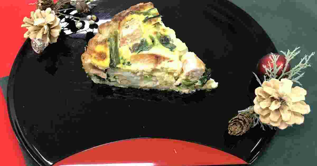鮭ときのこのチーズキッシュ