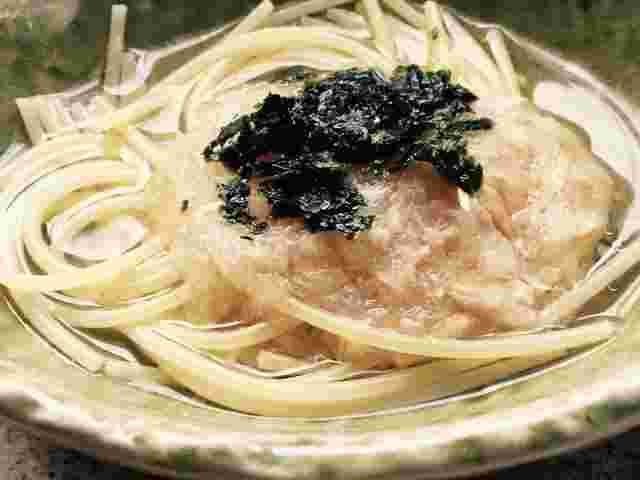 大根おろしとツナ和風スープパスタ