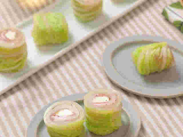 おしゃれなハムと白菜のロール巻きレシピ