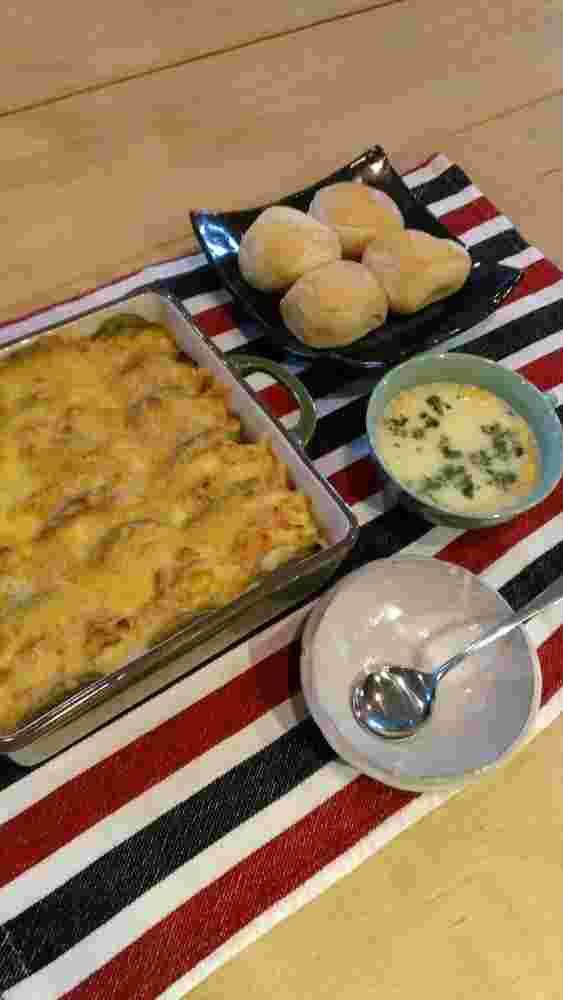 じゃがいもとアボガドとハムのチーズ焼き