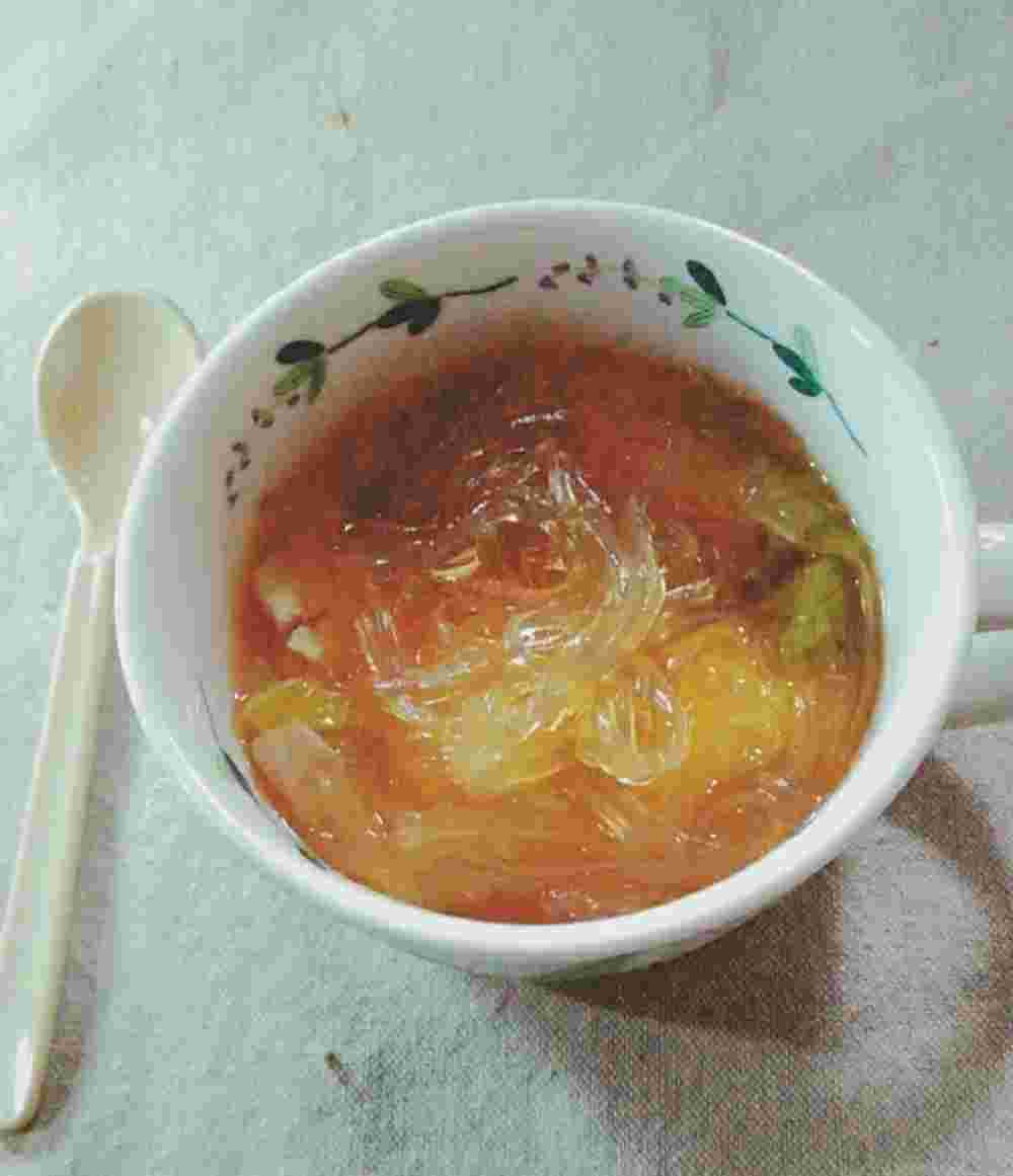 春雨と白菜スープ