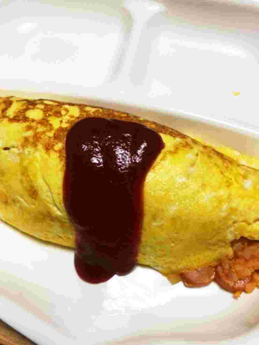 野菜たっぷりの卵オムライス