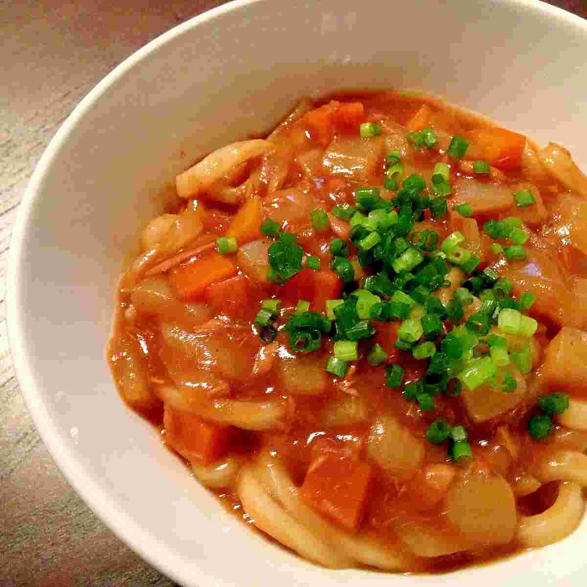 ツナカレーのうどん