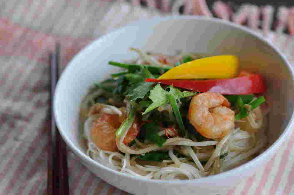 パッタイ風味のアジアン冷やしぶっかけ素麺
