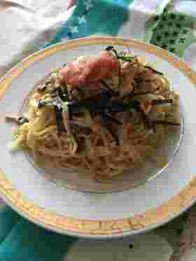 たらこのクリーム卵パスタ