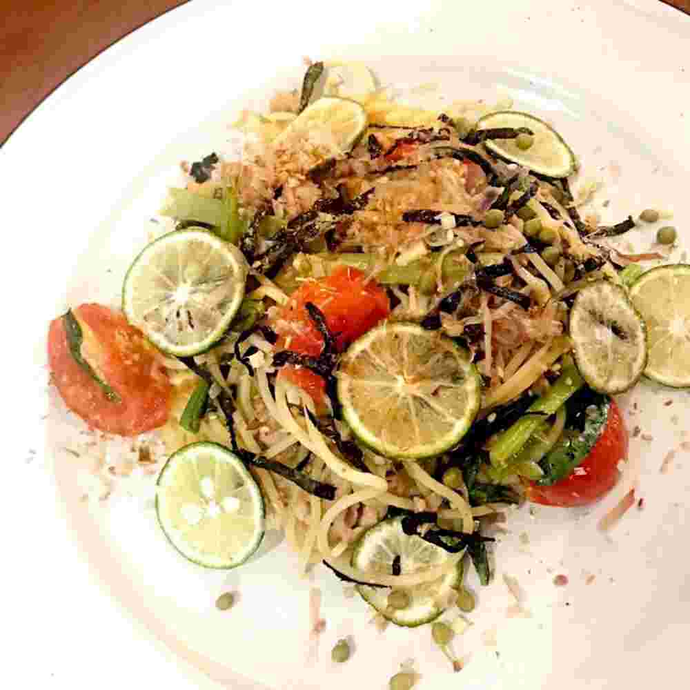 ツナと玉ねぎの和風パスタ