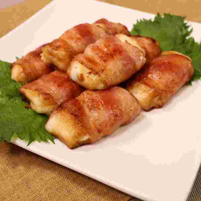 はんぺんのチーズベーコン巻き