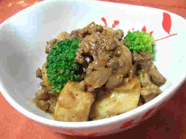 里芋とひき肉のバルサミコケチャップ煮