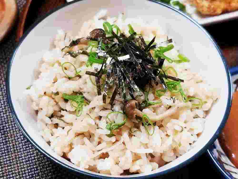 玉ねぎを使ったたらこパスタ味の炊き込みご飯