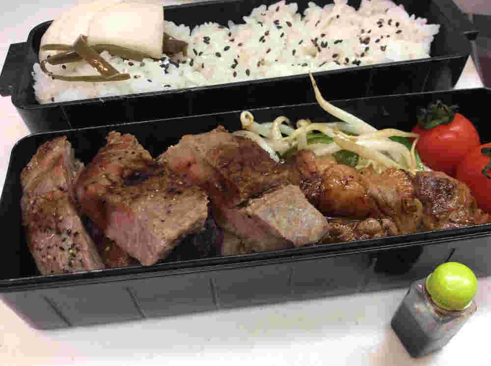 簡単なレシピで作るステーキ旦那弁当