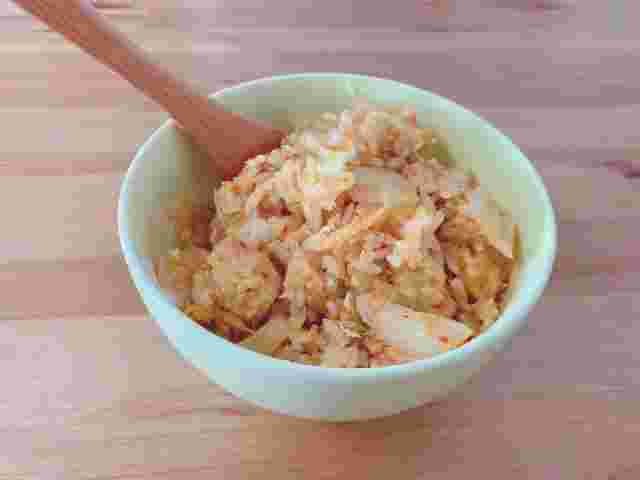 キムチ納豆ツナチャーハン
