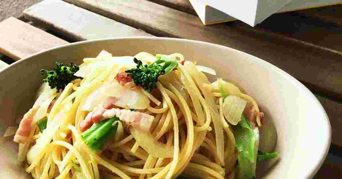 ブロッコリーとベーコンのお手軽和風パスタ