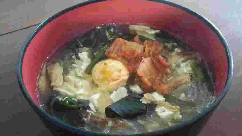 春雨と乾燥湯葉の食べるスープ