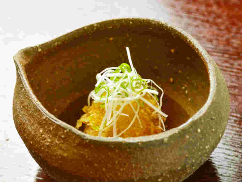 じゃがいもの湯葉揚げ饅頭