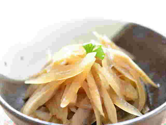 ごぼうと玉ねぎの甘辛煮