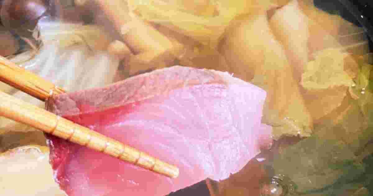 白菜と丹波しめじを使ったぶり鍋