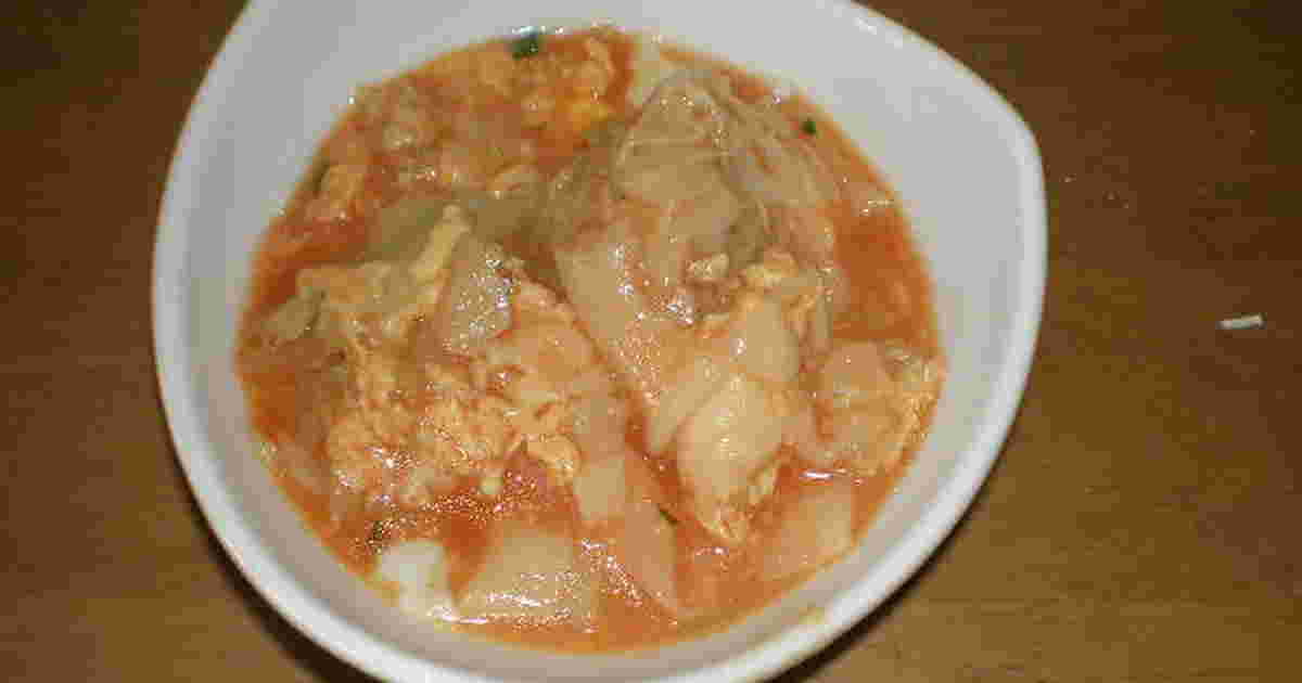 ワンタンのトマトスープ