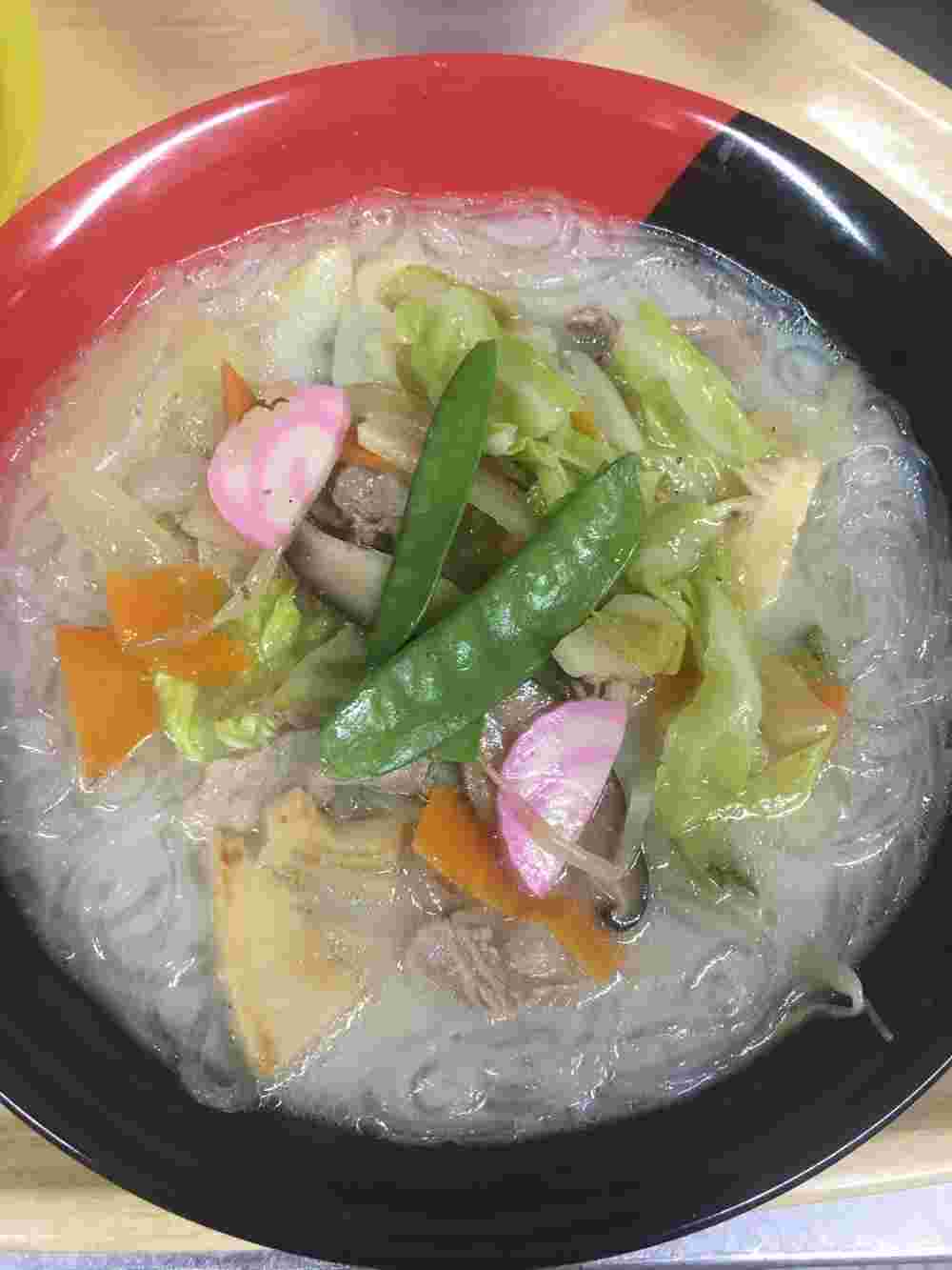 春雨のチャンポン麺