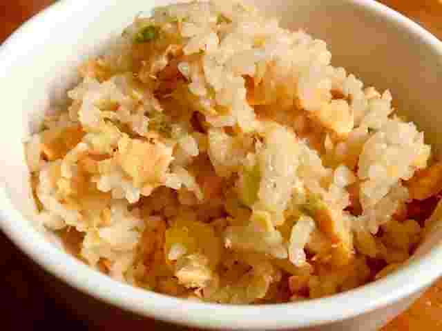白菜と鮭の炊き込みご飯