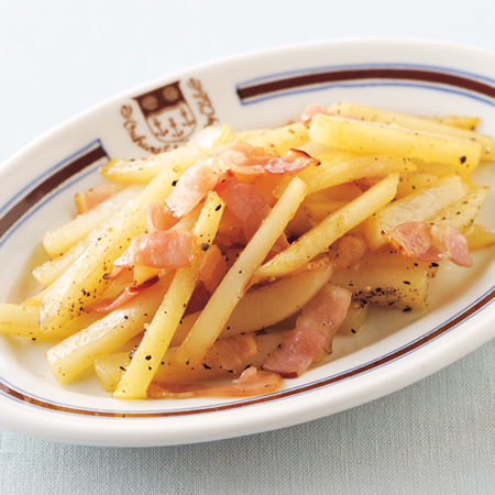 朝食におすすめのじゃがベーコン炒め