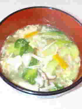 あんかけ風卵ときのこのスープ