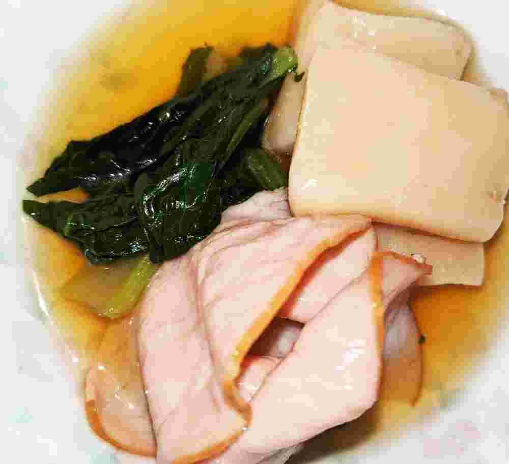 小松菜とはんぺんハムのさっと煮