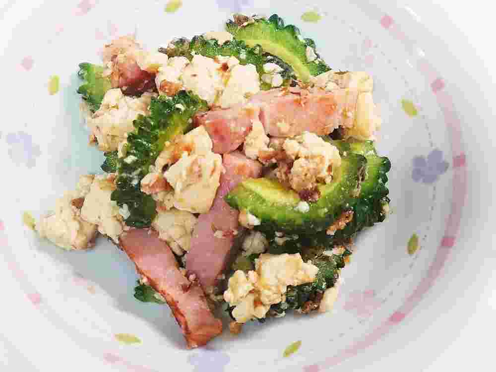 甘麹を使ったゴーヤとベーコンのチャンプルー