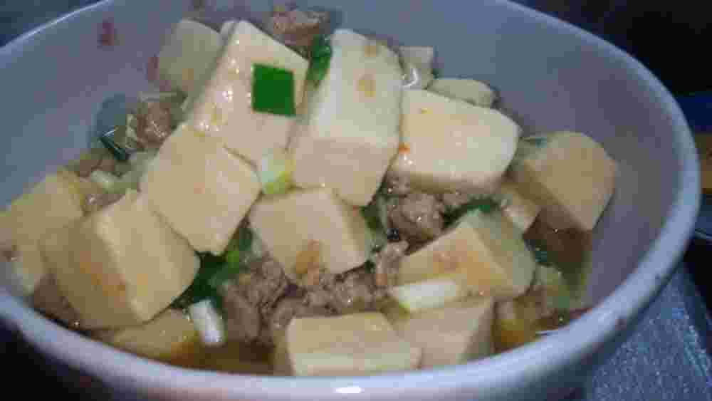 高野豆腐で麻婆豆腐