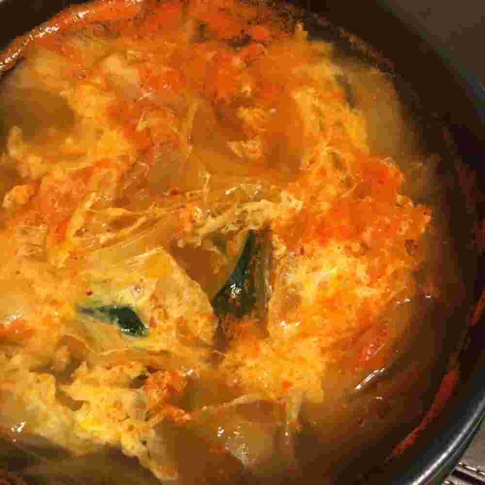ズッキーニと卵の韓国スープ