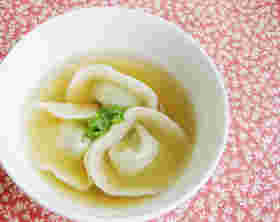 七草水餃子スープ