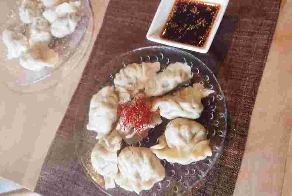 皮も手作り よだれ水餃子