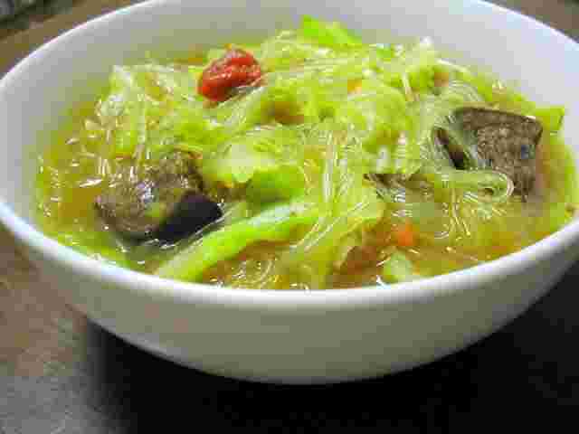 キャベツと春雨のカレー煮のレシピ