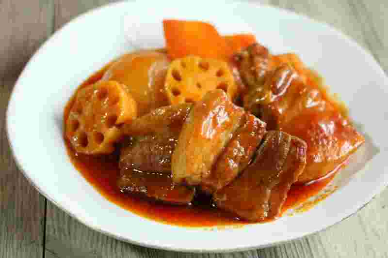 豚バラ肉のケチャップ煮
