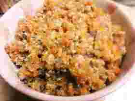 こんにゃくと豚ひき肉の甘辛丼