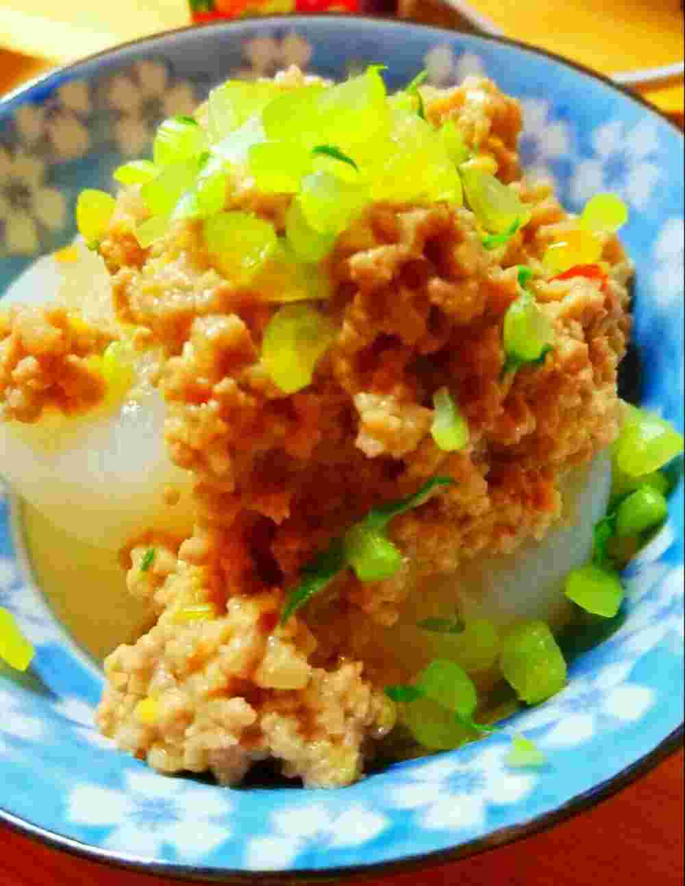 ひき肉の坦々ふろふき大根