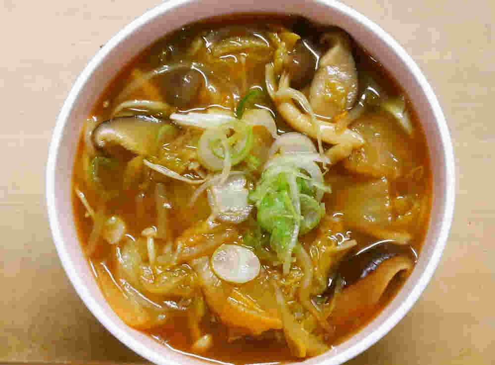 白菜とえのきの和風カレーしいたけスープ