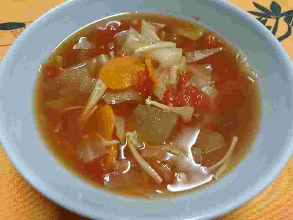 和風ダイエットキャベツ入りトマトスープ