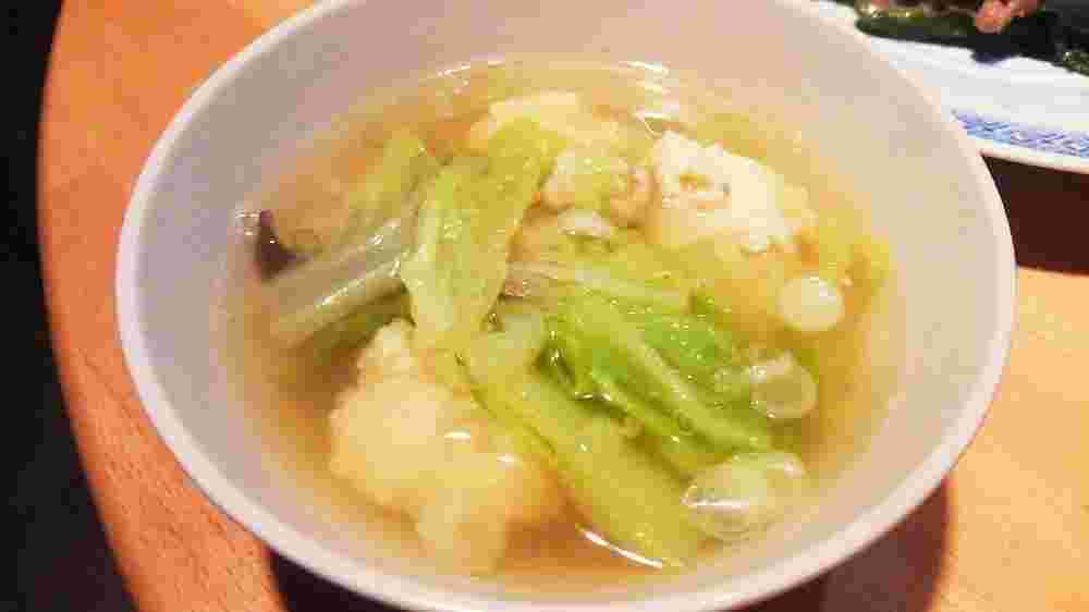 白菜と鶏胸肉を使った鶏だんごのスープのレシピ