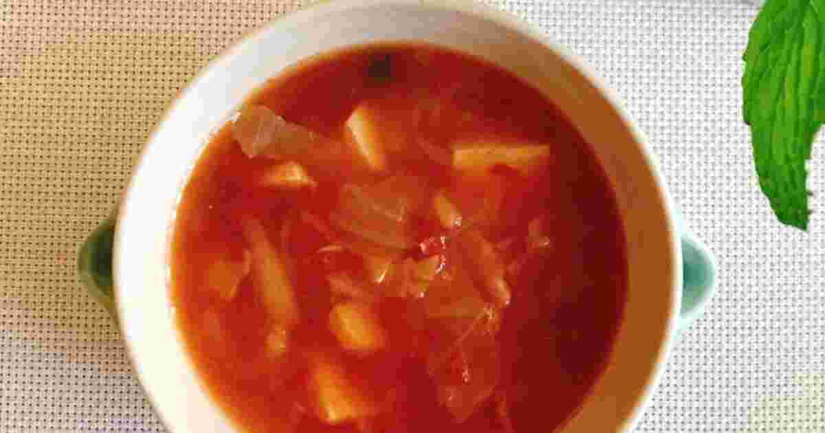 ケチャップを使った和風トマトダイエットスープのレシピ