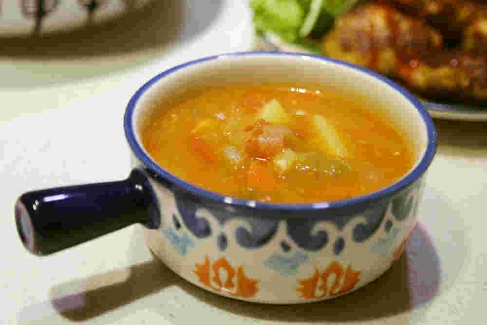 ケッチャプで野菜たっぷりミネストローネスープのレシピ