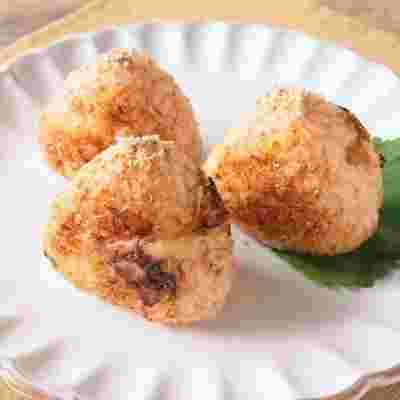 明太チーズの焼きおにぎり