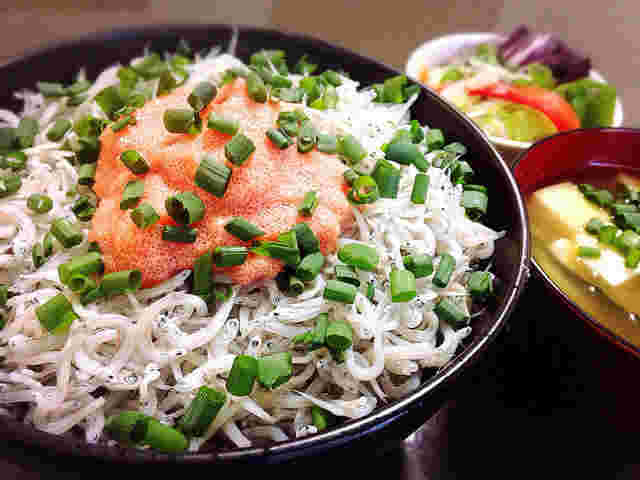 しらすの明太子丼