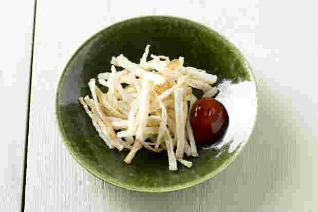 皮で作る大根フライ